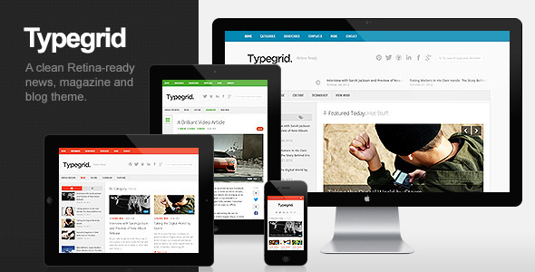 Typegrid 新闻杂志博客 WordPress主题模板-云模板