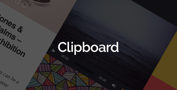 Clipboard 瀑布流博客 WordPress主题[更新至v2.4]-云模板