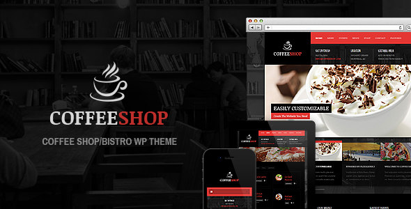 Coffee Shop 咖啡餐厅WordPress主题模板