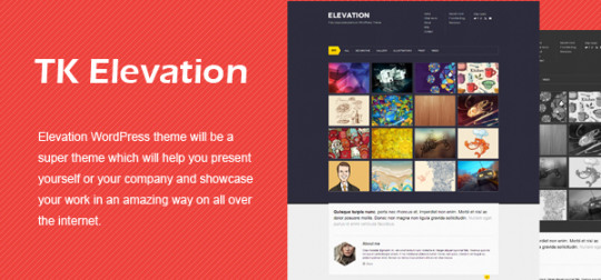 Elevation 作品展示 WordPress主题-云模板