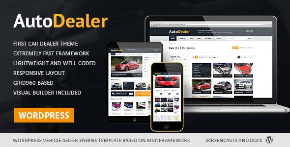 Auto Dealer 汽车交易 WordPress主题-云模板