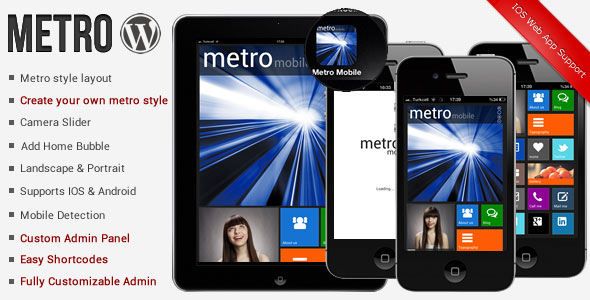 Metro 手机 WordPress主题-云模板