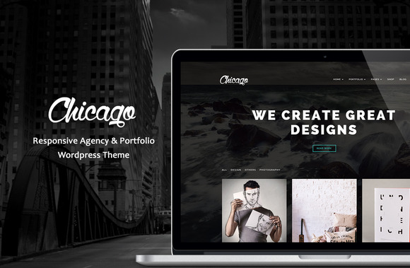 Chicago 设计企划公司模板WordPress主题-云模板