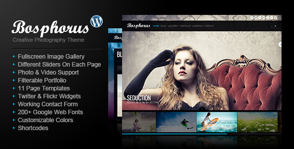Bosphorus 创意 WordPress主题-云模板