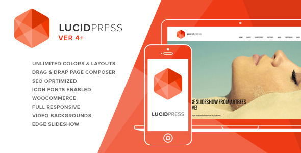 Lucid Press 创意机构 wordpress主题-云模板