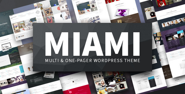 Miami 多页单页WordPress主题-云模板