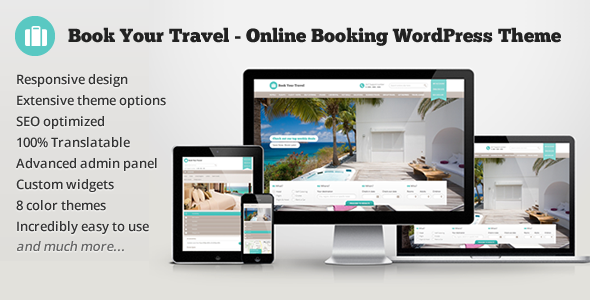 Book Your Travel 酒店名宿预订WordPress主题-云模板
