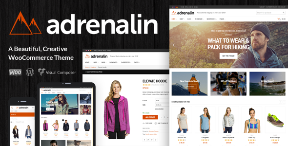 Adrenalin - 服饰在线购物商城WordPress主题