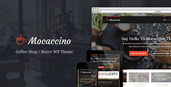 Mocaccino 甜品美食下午茶WordPress主题-云模板