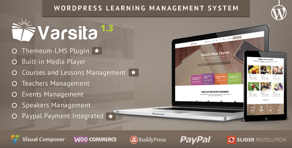 Varsita v2.7 - 学习管理系统WordPress主题