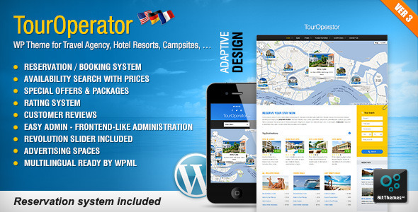 Tour Operator 旅游预订 WordPress主题[v3.15]