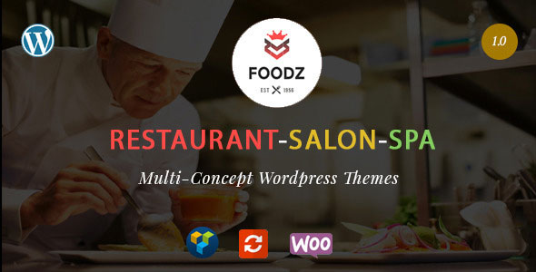 Foodz 餐厅SPA沙龙 WordPress主题