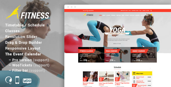 Fitness Sport Gym 健身运动 WordPress主题 v5.0