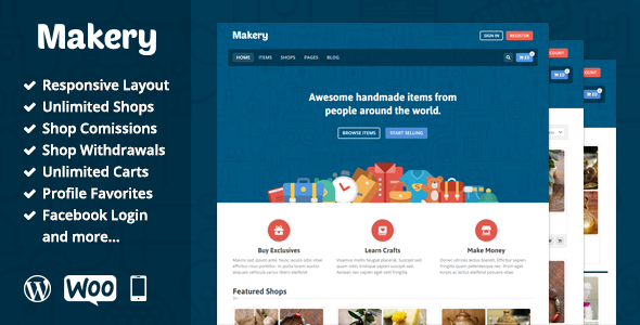 Makery C2C 交易市场 WordPress主题 v1.12-云模板