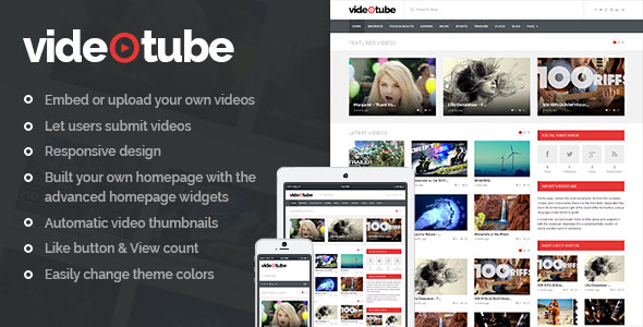 VideoTube  – 响应式视频 WordPress 主题